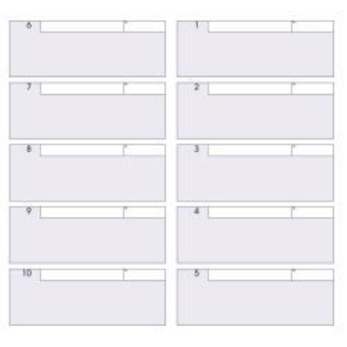 DATA UFFICIO BUONI ALBERGO DI CONSEGNA 210X195 mm AUTOCOPIANTI 960 TAGLIANDI NUMERATI CONF 5 Pz.